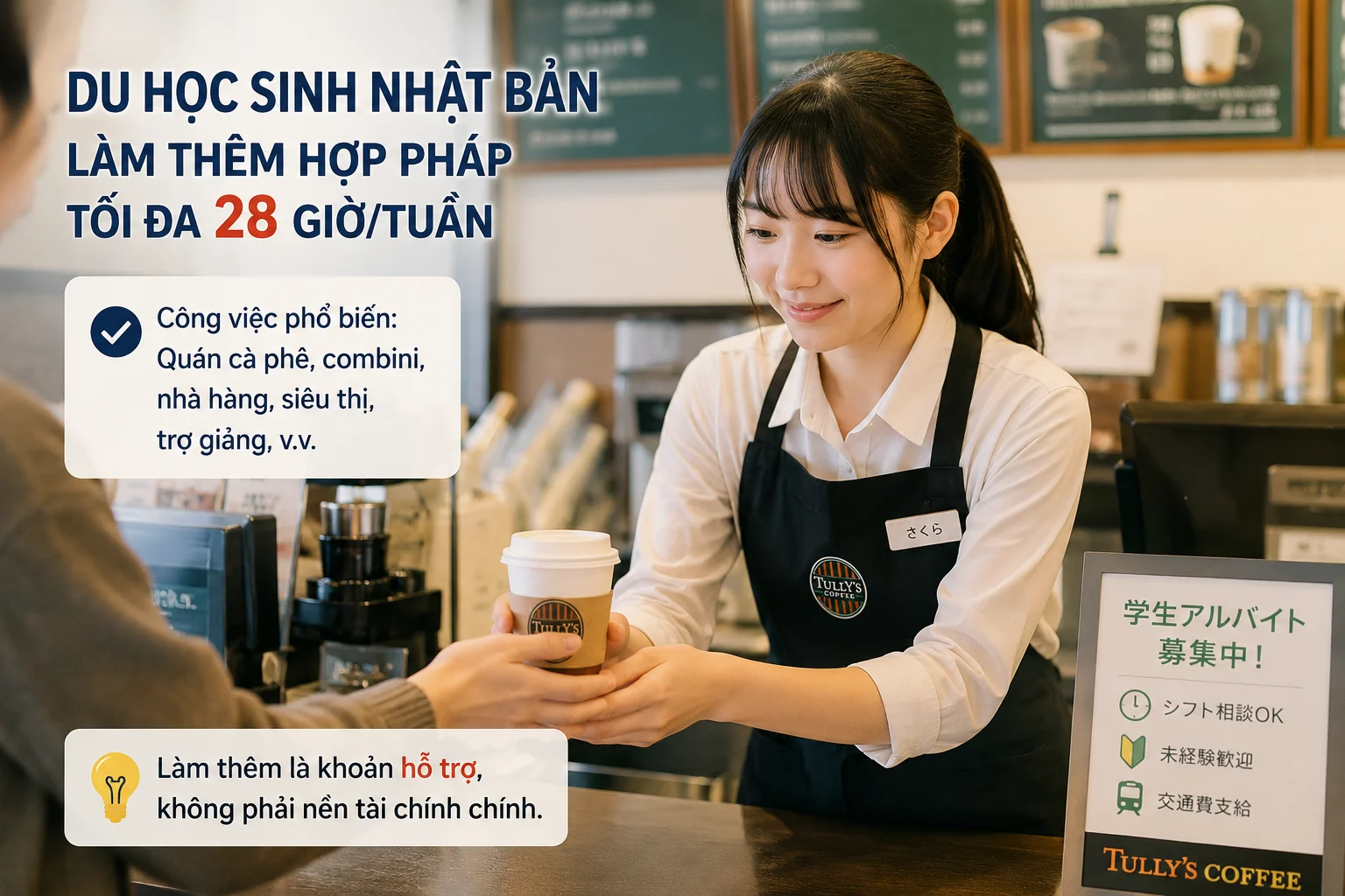 Chi phí du học Nhật Bản 2026: Trọn bộ học phí, sinh hoạt phí, hồ sơ từ A-Z 6 Du học sinh Nhật Bản làm thêm hợp pháp để hỗ trợ sinh hoạt phí