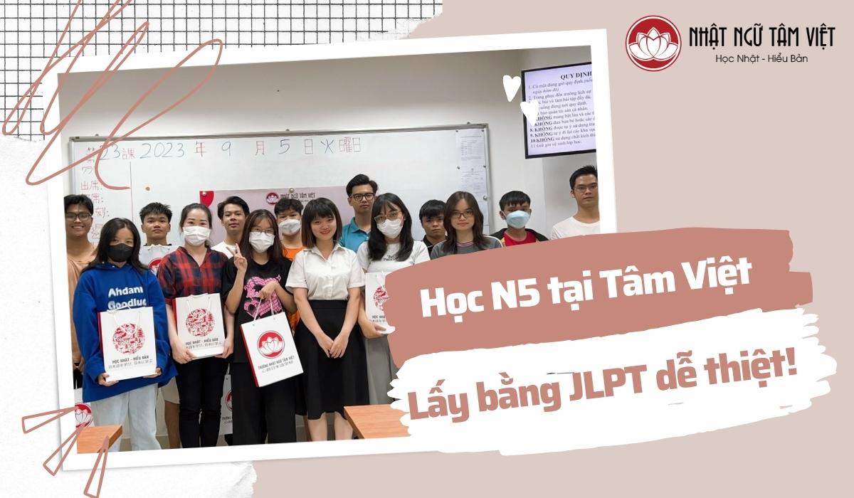 Một lớp N5 tại Tâm Việt