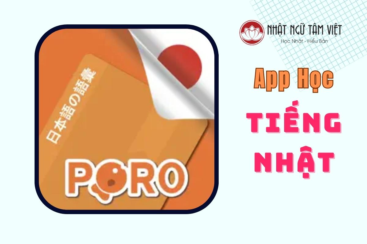 Tổng hợp 25 app học tiếng Nhật miễn phí, tốt nhất cho người mới bắt đầu 3 App Từ Vựng Tiếng Nhật - PORO