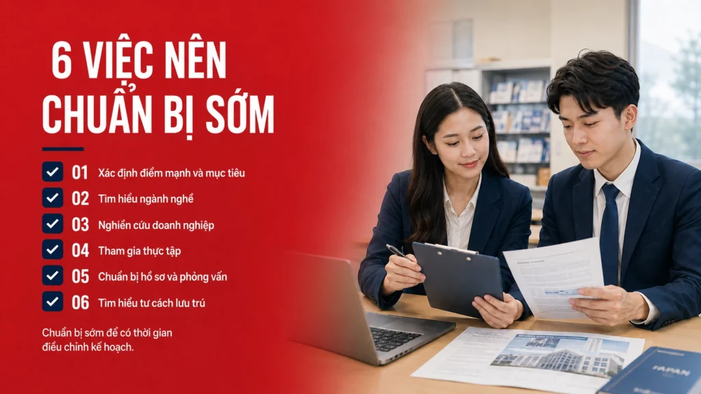 Cẩm nang tìm việc tại Nhật 2027 dành cho du học sinh quốc tế 3 Sáu việc du học sinh nên chuẩn bị sớm