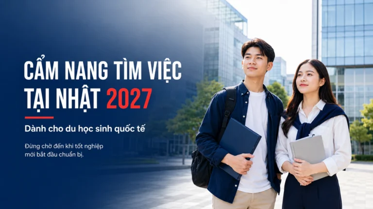 Cẩm nang tìm việc tại Nhật 2027 dành cho du học sinh quốc tế